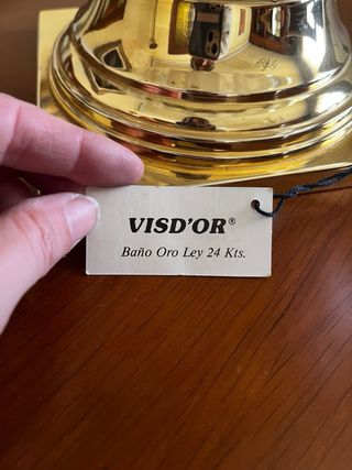 Jarrón de cristal VISD'OR dorado