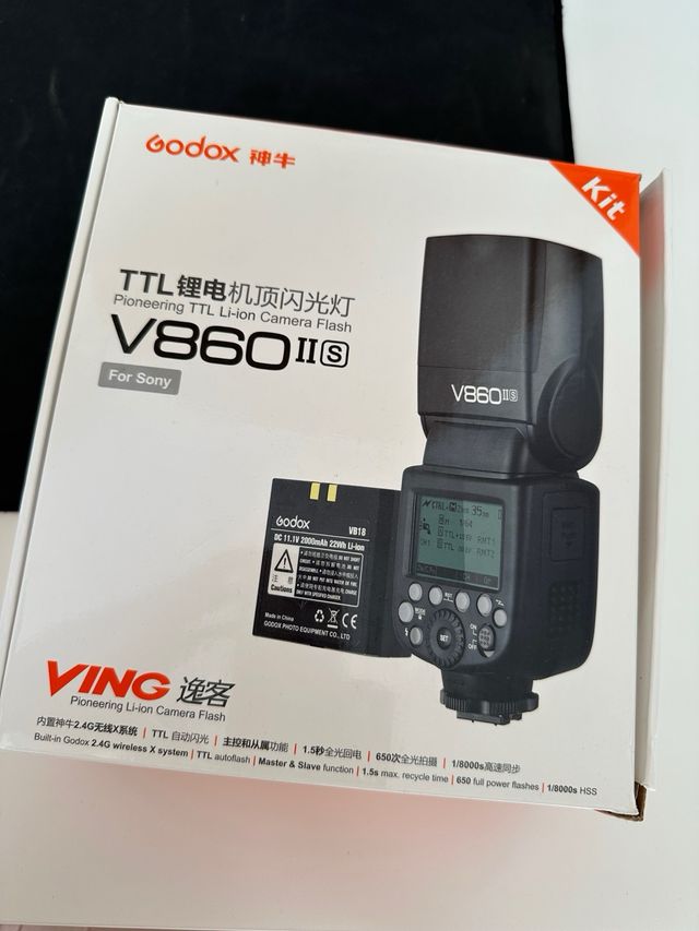 Flash Godox V860II S para Sony (Batería Li-ion)