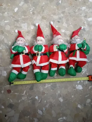 4 Figuras Papa Noel Adorno Navideño