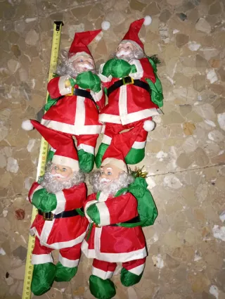 4 Figuras Papa Noel Adorno Navideño