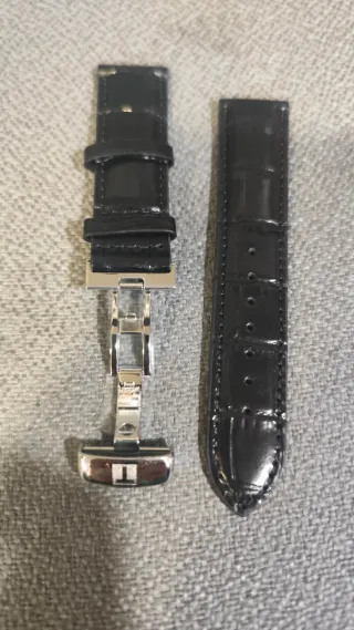 Correas Tissot 22mm Piel Negra