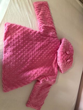 Abrigo invierno niña rosa.