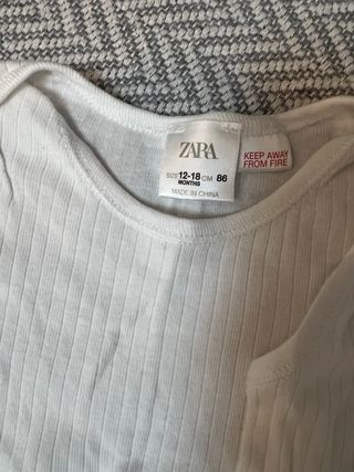 Lote 3 Bodies Tirante Zara 12-18m