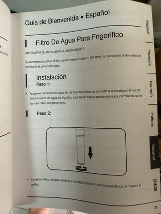 Filtro Agua Nevera Amazon Basics AMZN-MSWF-S