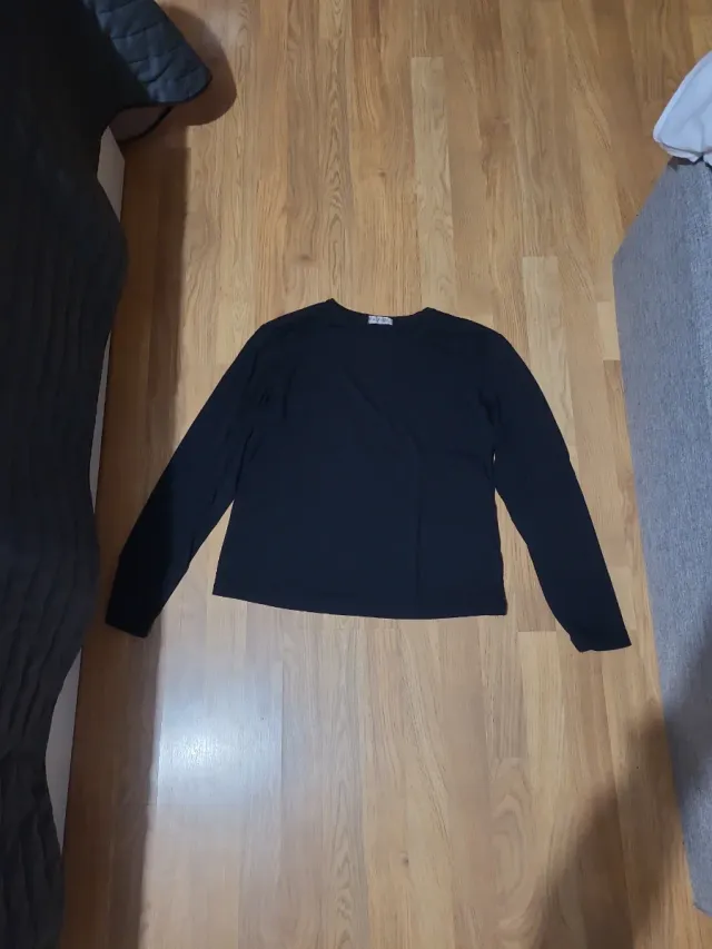 Camiseta manga larga negra