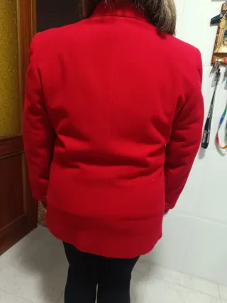 Chaqueta Lana Roja Talla 48