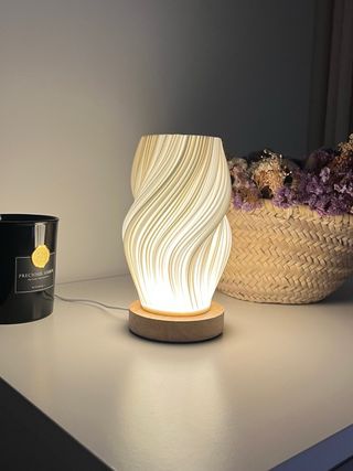 Lâmpada de Mesa 3D Japandi Viral