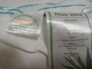 Edredón Aloe Vera 150x220cm
Dos disponibles.
