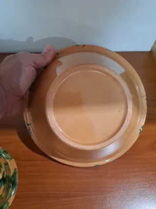 Set 7 ciotole vintage terracotta dipinte a mano