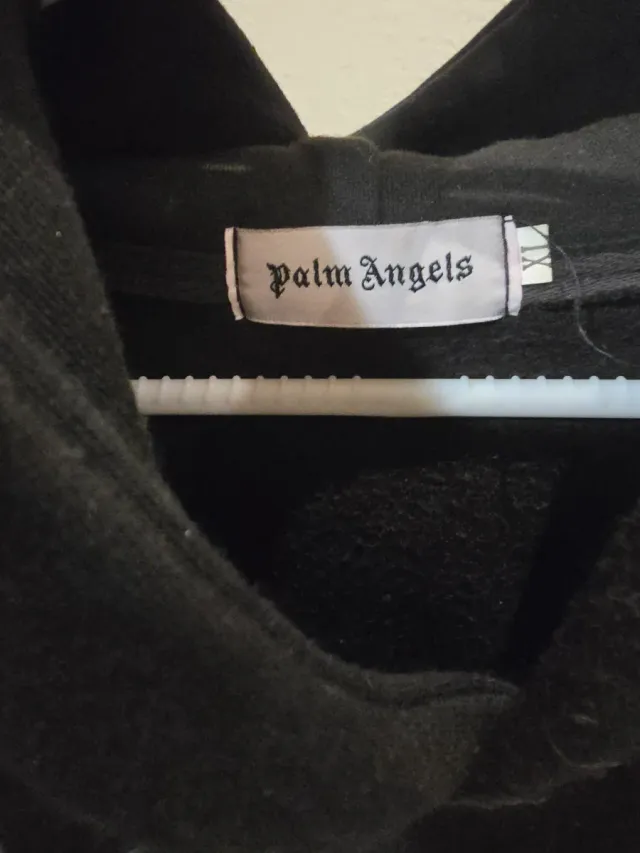 Sudadera Palm Angels Negra con estampado y Llamas