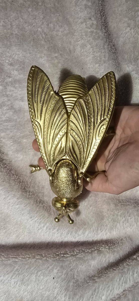 Cenicero Mosca Vintage Dorado