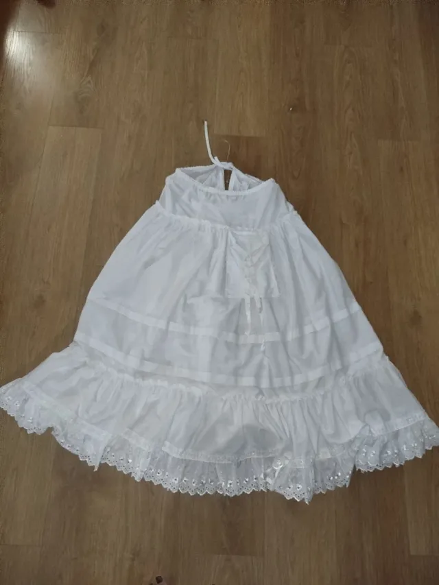 Preciosa Enagua fallera adulta blanca