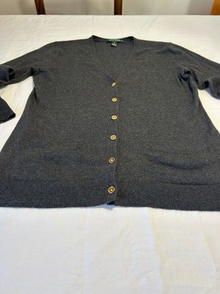 Cardigan Ralph Lauren Grigio Donna