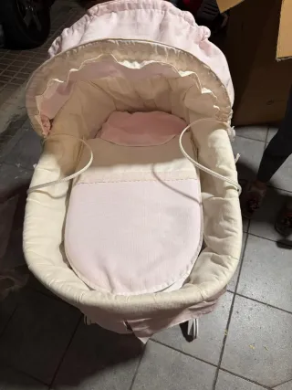 Moisés para bebé rosa