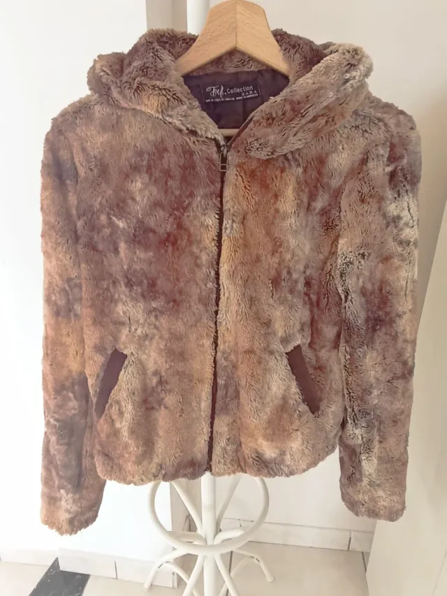 Giubbotto pellicciotto sintetico Zara