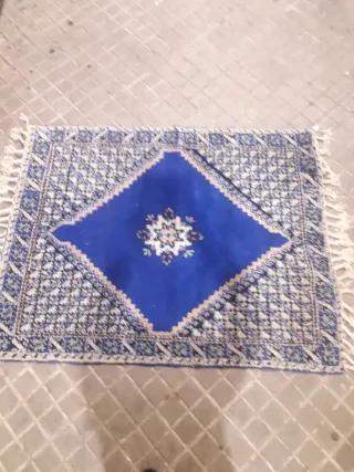 Alfombra Bereber Vintage Azul año 1980
