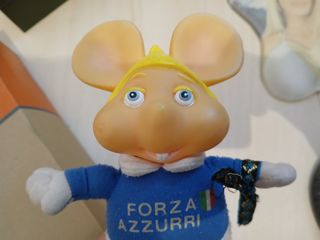 Pupazzo Topo Gigio Forza Azzurri
