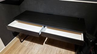 Escritorio MICKE IKEA Negro-marrón 142x50cm