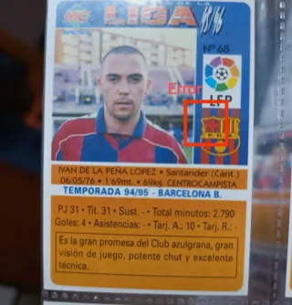 Álbum Super Fútbol Liga 95/96
