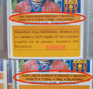 Álbum Super Fútbol Liga 95/96