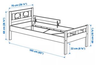 Cama infantil blanca Ikea, no tengo los tornillos