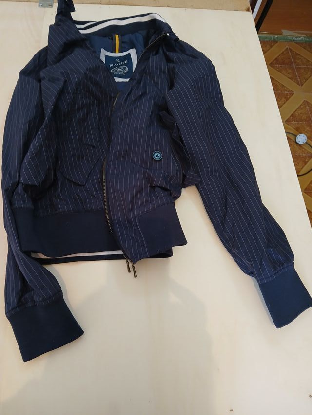 Giubbottino rigato Playlife blu