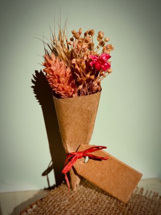 Mini ramos de flores preservadas