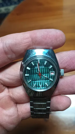 Reloj SOENTER plata y verde