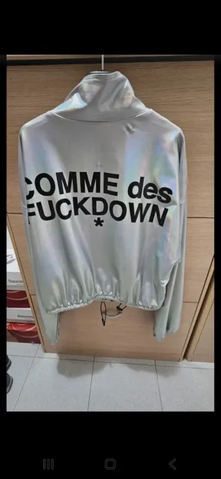 Giubbotto Comme des Fuckdown Argento Taglia L