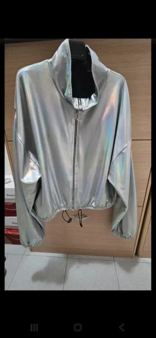 Giubbotto Comme des Fuckdown Argento Taglia L