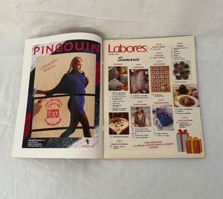 2 revistas LABORES. Crochet, Media y punto de cruz