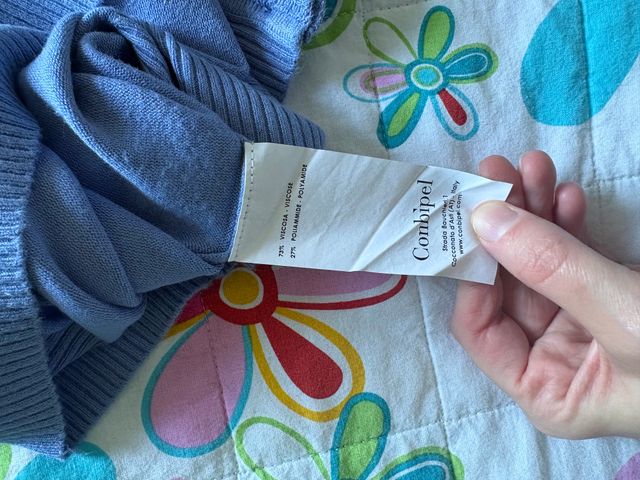 maglione azzurro conbipel tg s