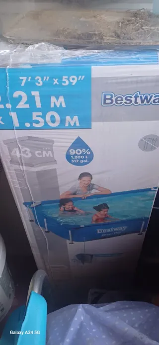 Piscina Bestway 2.21m x 1.50m x 43cm