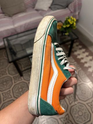 Zapatillas Vans Verde y Naranja