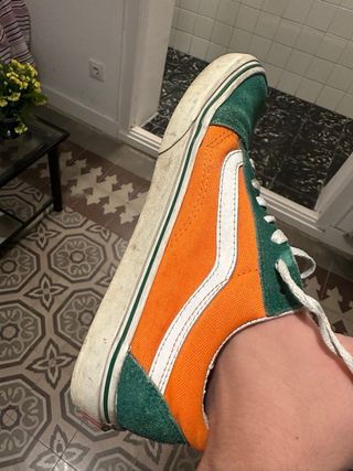 Zapatillas Vans Verde y Naranja