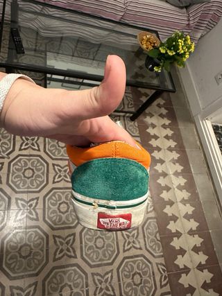 Zapatillas Vans Verde y Naranja