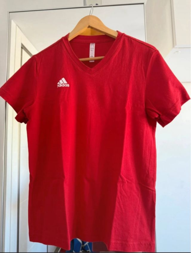 Camiseta Adidas Roja Mujer Talla M