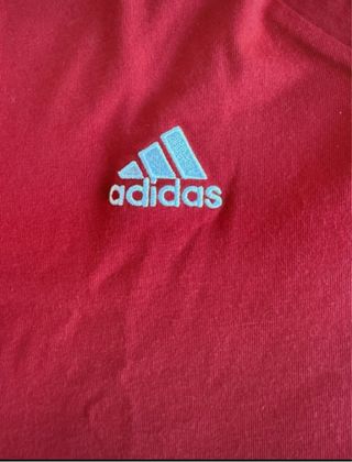 Camiseta Adidas Roja Mujer Talla M