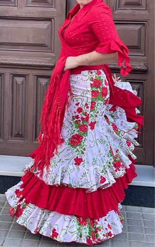 RESERVADO ANA Traje de flamenca talla 4042 