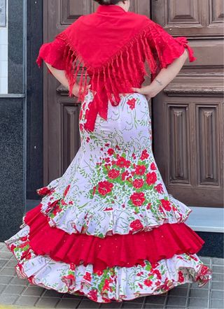 RESERVADO ANA Traje de flamenca talla 4042 