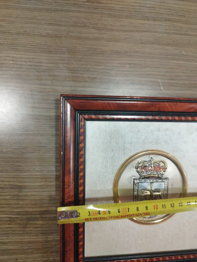 Cuadro Placa Plata Benemerita Corona