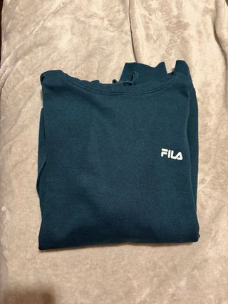 Sudadera Fila Teal con Logo