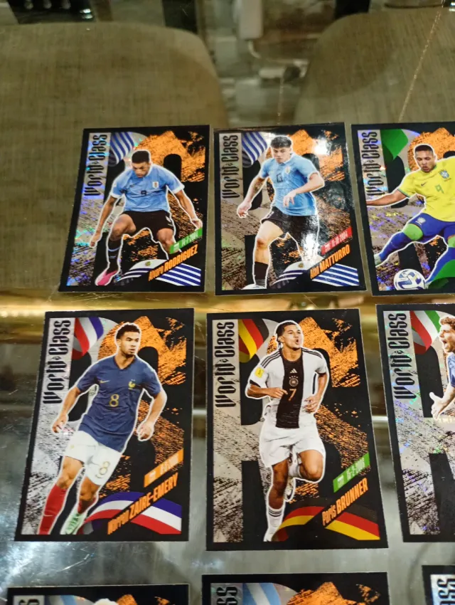 Lote 10 Cromos de fútbol World Class.Especiales.