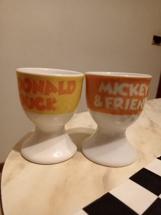 Nr.2 porta uova Disney ceramica