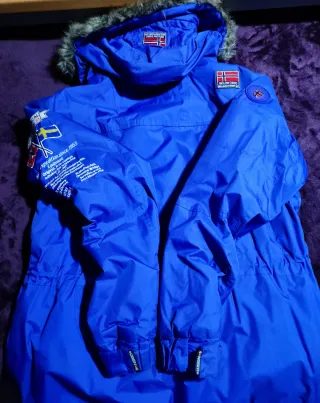 Abrigo Geographical Norway Azul