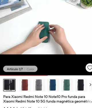 Funda libro Redmi Note 10 Pro
