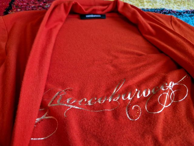 Maglia maniche lunghe,rosso,lana,Roccobarocco,Tg42