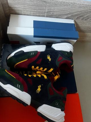 Zapatillas Polo Ralph Lauren Verde y Rojo