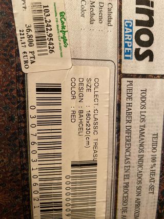 Alfombra clásica estilo oriental en buen estado