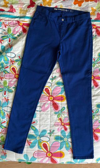 legg-jeans in gabardine  stretch